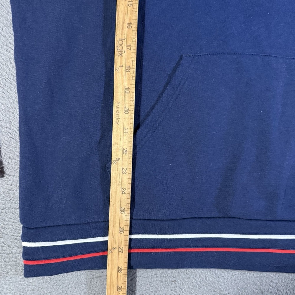 NEW‎ ENGLAND PATRIOTS FANATICS Colorblock Sweatshirt Fleece Hoodie XL Red Blue - Picture 5 of 6